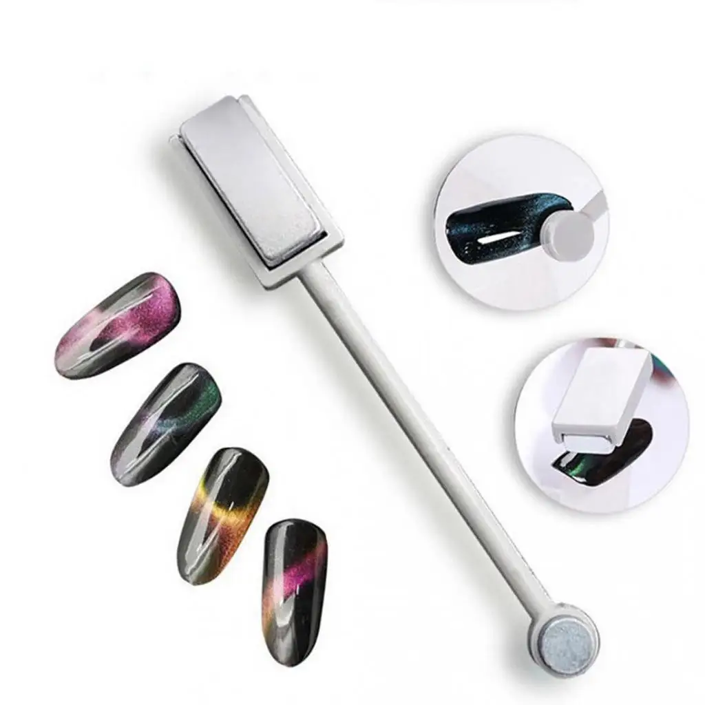 

Magnetic Nail Stick Cat Eye Nail Gel Magnet Stick Curved Line Strip Strong Effect Shaping 3D Design Polish Nail Art Decor Board
