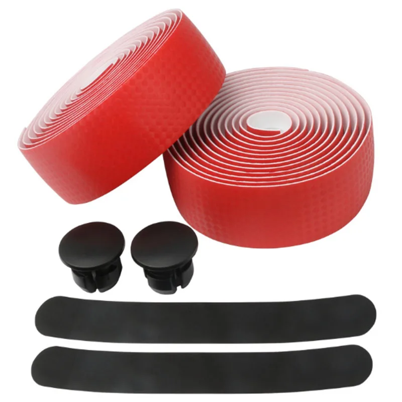 BIKING Bike Handlebar Tape EVA Road Bicycle Handlebar Tape Anti-slip Shock Absorption Cycling Wrap End Plug Accessories