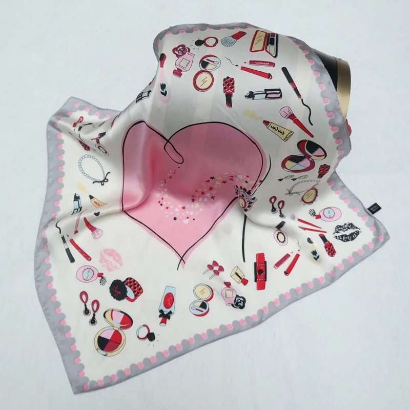  Free Shipping Women Handkerchief Ladies Headscarf Girl Neckerchief Headband Floral Pattern Pocket S