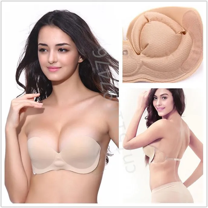 Miss BOBO 2014 V Neck Strapless Adhesive Sexy Silicone Push Up Air