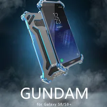 R-JUST Gundam металлический чехол алюминиевый чехол для samsung s8 Броня противоударный чехол для телефона s для samsung galaxy s8/s8 plus