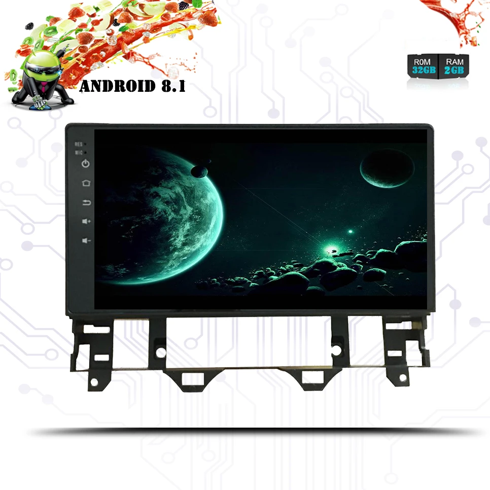 Автомобильная магнитола с сенсорным экраном 1024*600 HD Android 8 1 DVD-плеер gps-монитор