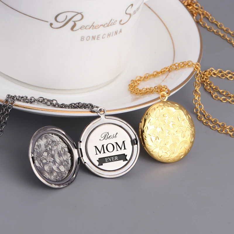 Медальон Best Mom новинка ожерелье Женские Ювелирные изделия памятный подарок кулон