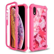 Камуфляжный противоударный чехол для iPhone XS Max XR X 6 6S 7 8 Plus чехлы