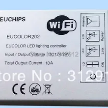 Eucolor202; 2 выходной канал LED контроллер Wi-Fi, DC12-24V вход; 5A* 2 канала