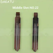 DAKATU Средний слот 22# ключ лезвие для Nissan liwin Tiida Teana Sunny флип-ключ для автомобиля лезвие № 22 автомобиль дистанционный ключ лезвие