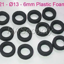 21-13-6мм(12 шт.) пластиковая Пена/прокладка для объектива CCTV для блокирования ИК-ламп установка камеры безопасности в сборе