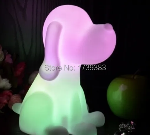 

Free shipping Rainbow Colorful Animal Dog LED night light lamp for kids, Chien Night Lamp for Children Christmas Gift wholesales