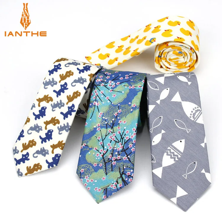 Мужской костюм, галстук с животным узором, Классический мужской галстук с рисунком, формальный бизнес галстук-бабочка с якорем, мужские хлопковые Узкие галстуки