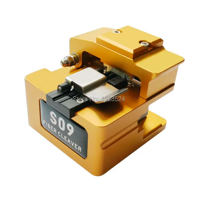 S09 ไฟเบอร์ Hot-melt Optical มีดตัดไฟเบอร์ออปติก Cleaver ความแม่นยำสูง Cleaver เครื่องตัดไฟเบอร์ฝุ่น bin