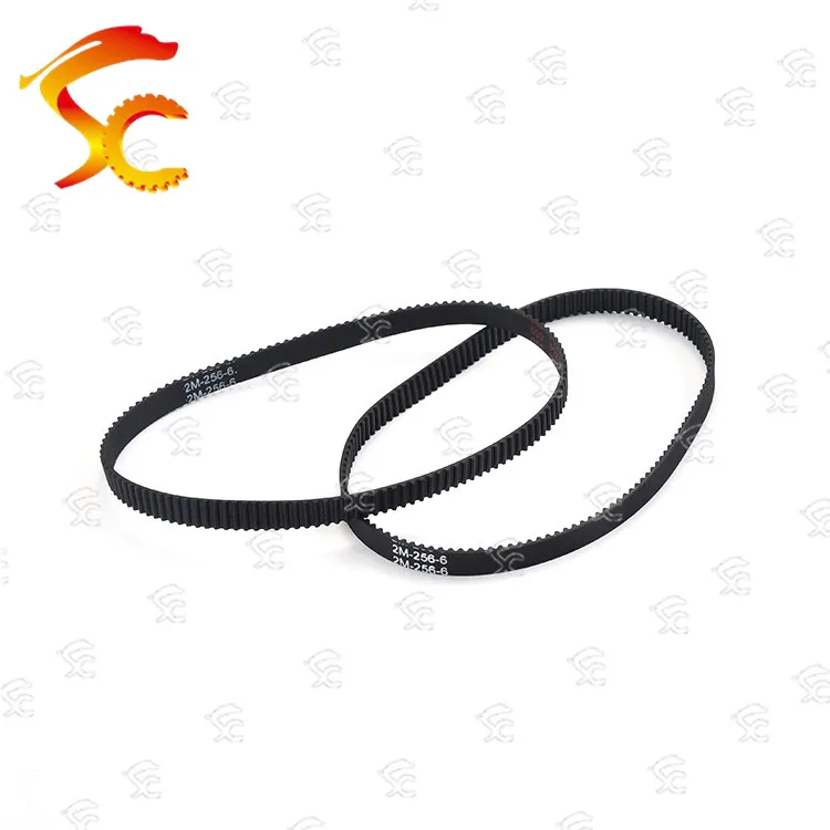 

1pcs GT2 256 6 closed loop rubber 2GT timing belt 256-GT2 Length 256mm Teeth 128 width 6mm/9mm/10mm for 3D printer