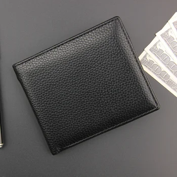 

New Design Slim Men Wallets Male Purse Carteira Masculina Small Mens Purse With Coin Pocket Black Short Money Bags Pu Leather