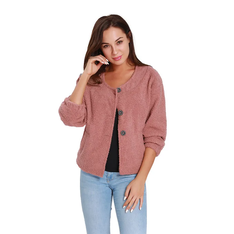 

Lastest open style spring Women Woolen Coat Fashion Female Stand Winter Jacket Warm Casual Plus Size Overcoat 2019 veste femme