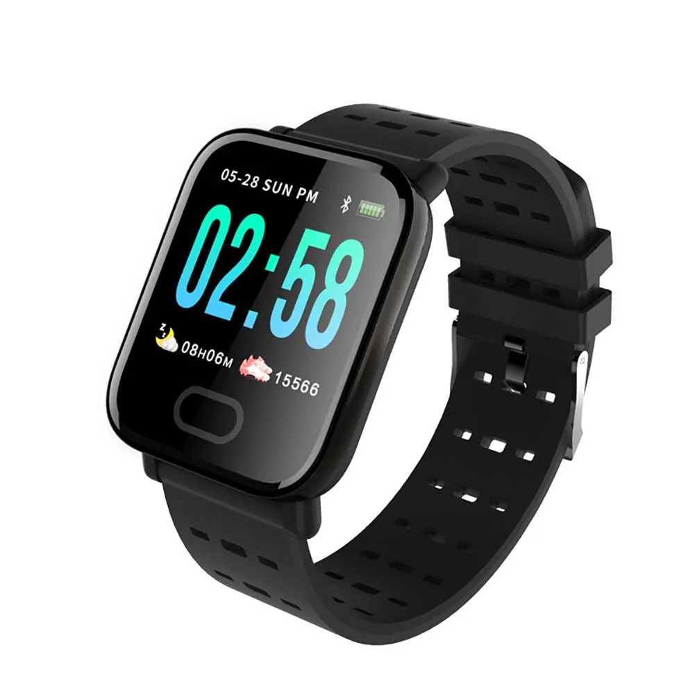 

A6 Smart watch Heart Rate Monitor Blood Pressure Measure Sport Waterproof SmartWatch Wrist Fitness Tracker