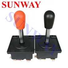 4 шт./лот аркадная игра машина красный/черный голова 8 способ испанский стиль джойстик с микропереключателем