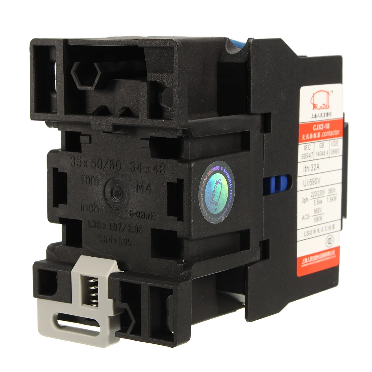 CJX2 1810 LC1 контактор переменного тока 18A 3 фазный полюсный без напряжения катушки 380В