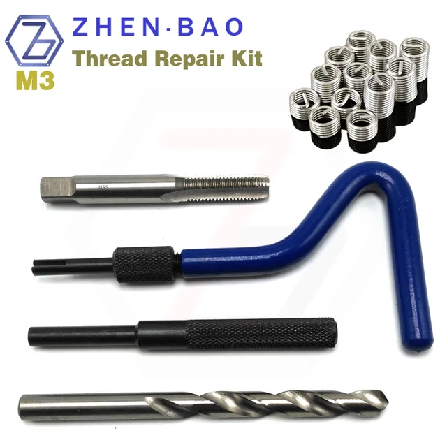 M3 *0.5 , thread repair recoil insert kit , with 12pcs helical Screw