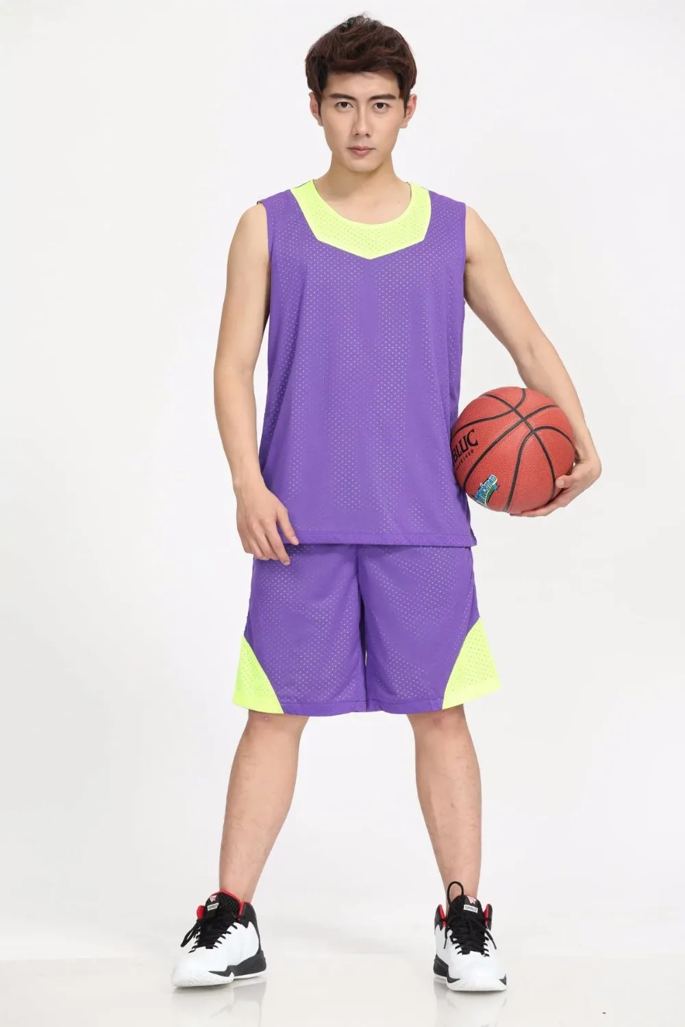 Men's wear Sleeveless double side basketball jerseys men reversible