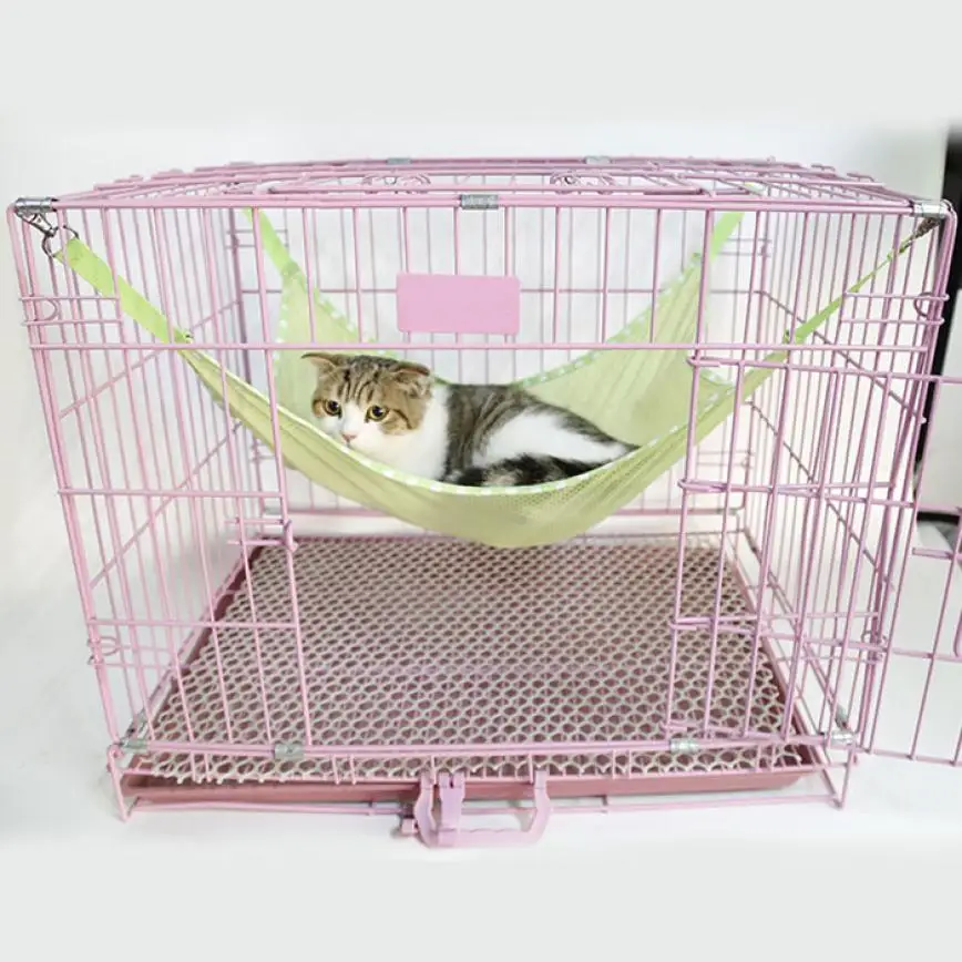 2018 Cat Bed Mat For Summer Ventilation Net Cloth Pet Cages Hammock Under The Chairin Cat Beds