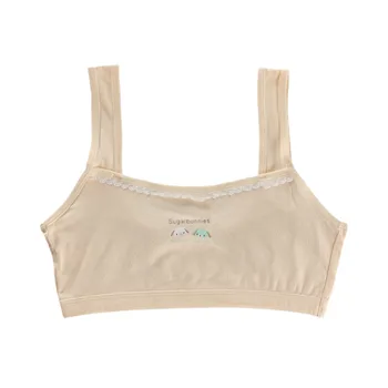 

Puberty Girls Summer Cartoon Print Seamless Training Bra Teenage Soft Cotton Underwear for Girls Children Underwear