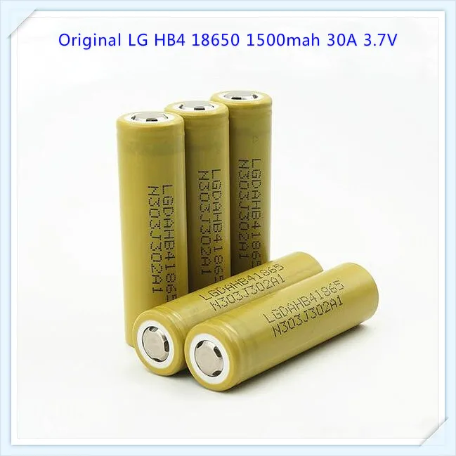 Для LG HB4 18650 1500mah 30A Li-Ion high drain 3,7 v 1500mah HB4 VS HB2 18650 призматические батареи(1 шт