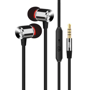 

3.5mm Heavy Bass Stereo Earphone For Xiaomi Mi5 High Earbuds Headsets With Microphone Metal In-Ear Earphones