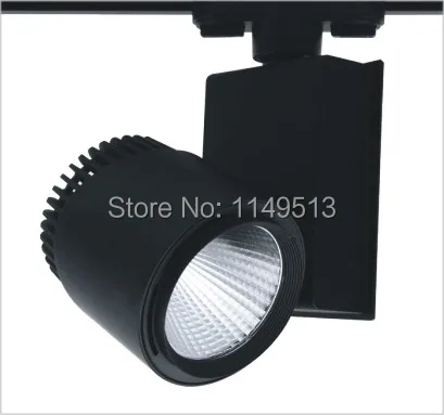 

Europe COB 30W 3000lm Led Track light Track 3 phase 4 wire Ceiling Rail Track lighting Spot Rail AC85-265v