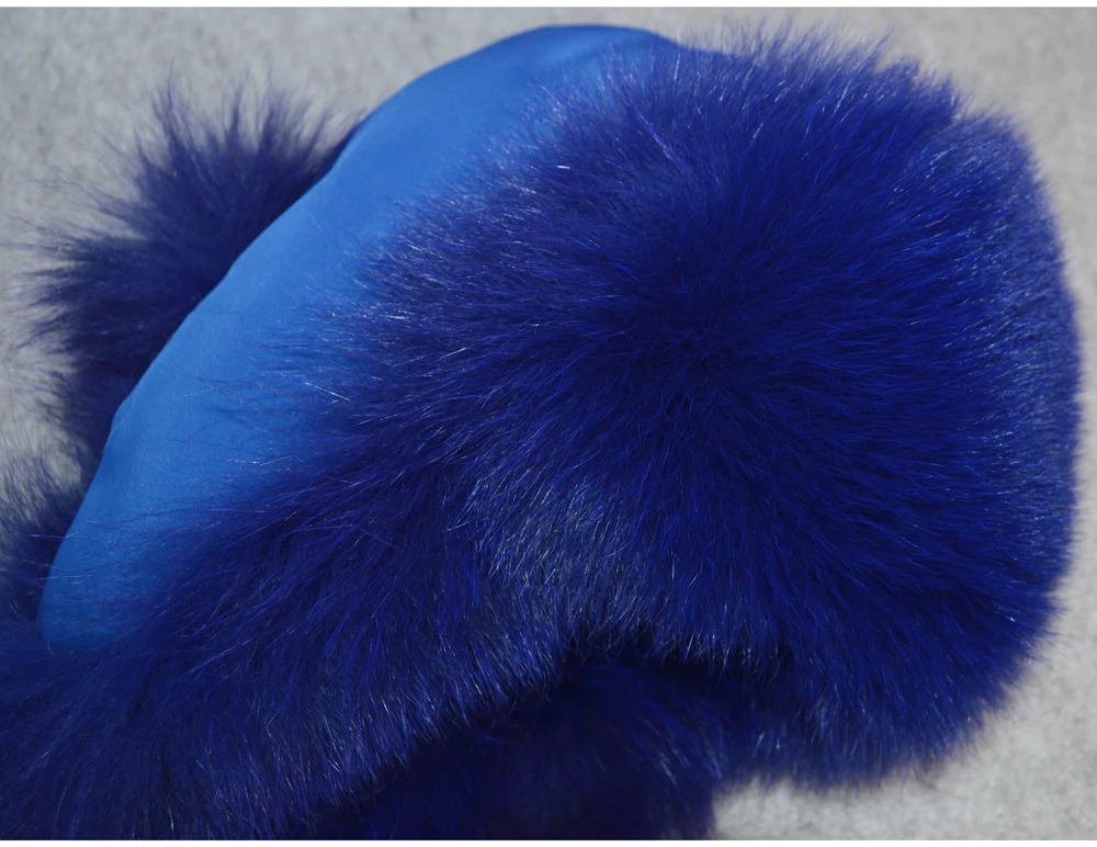 Лидер продаж Для женщин с натуральным лисьим мехом российские шапки-ушанки Зимние толстые теплые уши Мода бомбардировщик шляпа леди из натуральной шапка из меха лисы