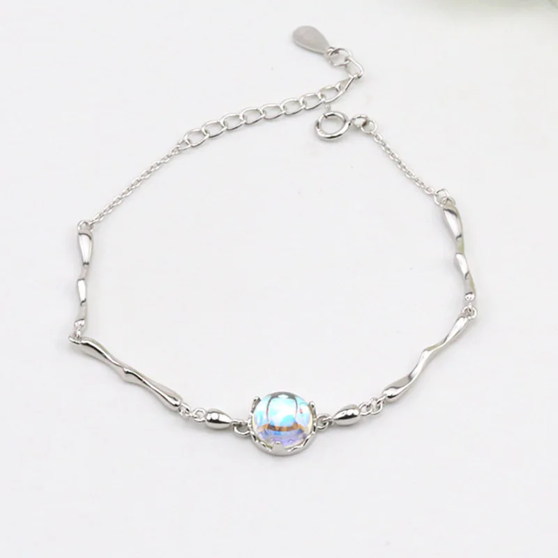 

Hot Chic Water Drops Ocean Wind Bracelet Small Fresh Personality Blue Gradient Crystal Bracelet Exquisite Girl Birthday Gift