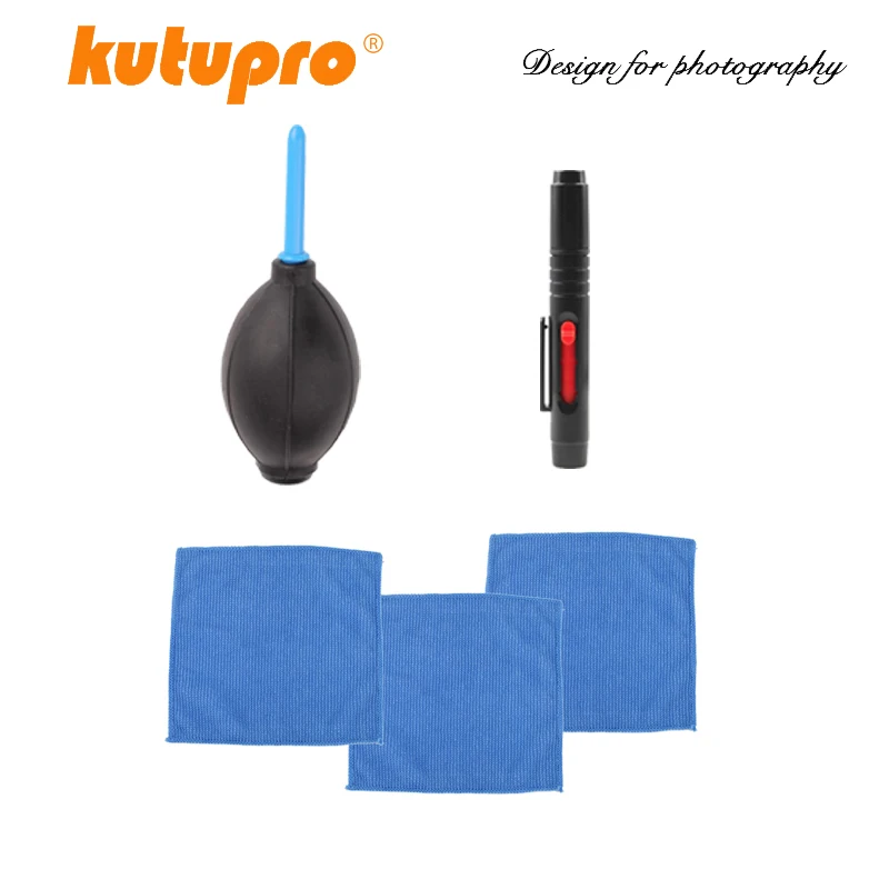 5 в 1 kutupro костюм пылесборник для камеры чистящий объектив щетка воздушный вентилятор салфетки чистая ткань комплект для Gopro Canon Nikon