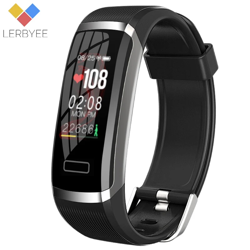 

Lerbyee Smart Bracelet GT101 real-time Heart Rate Monitor Waterproof Fitness Band Pedometer Call Reminder Activity Tracker Sport