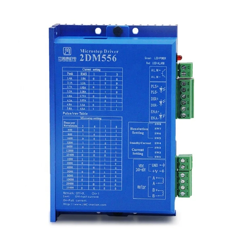 JMC 2 фазный 1.8deg Nema 23 гибридный цифровой шаговый двигатель и драйвер 57J1876 447 +