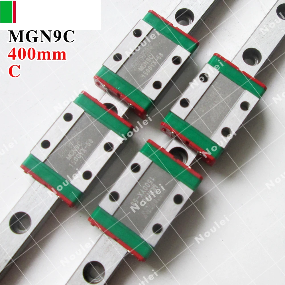 HIWIN MGN9 slider block with 400mm MGNR9 Linear Guide Rail 9mm