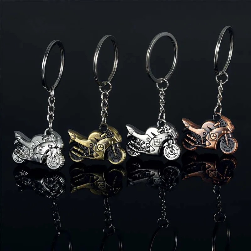 

2018 Classic 3D simulation model of Motorcycle Keychains Rings Metal Holder key chain Keyring For Man Women High Quality Gift
