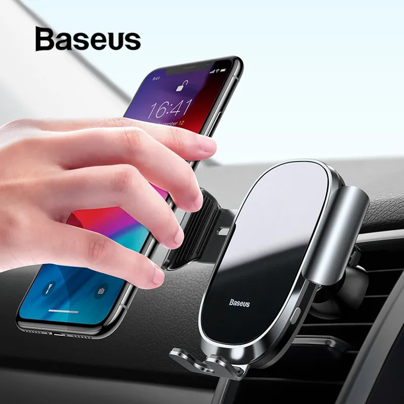 

Baseus Car Phone Holder Automatic Clamping Sensor Mobile Phone Stand Gravity Sensor For iPhone Xiaomi Car Smartphone Support