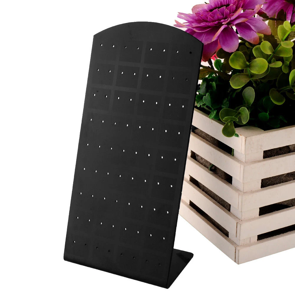 New Fashion 72 Holes Earrings Jewelry Show Black Display Stand Holder Showcase