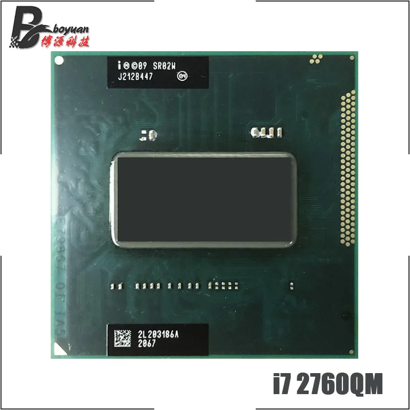 Intel Core i7-2760QM i7 2760QM SR02W 2,6 GHz четырехъядерный Восьмиядерный процессор Процессор 6M 45W Socket G2/rPGA988B