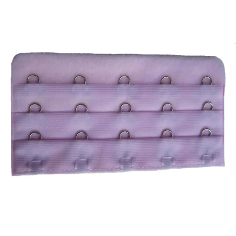 Женский 3 ряда 5 крючков, удлинитель для бюстгальтера, удлиненный бюстгальтер на ремешке, удлиненная пряжка, регулируемые пряжки, застежка для бюстгальтера - Цвет: Розовый