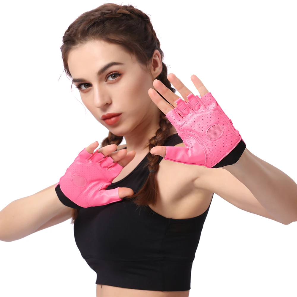 Brand Pro Gym Fitness Gloves Half Finger Non-slip Training Sport Kettlebell Dumbbell Powerlifting Women Glove Yoga Body Building Brand Pro Gym Fitness Gloves Half Finger Non-slip Training Sport Kettlebell Dumbbell Powerlifting Women Glove Yoga Body Building