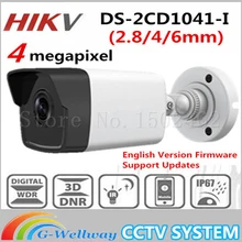 2017 HiKvis Новый Выпущенный 4MP CMOS Сетевая Камера Пули DS-2CD1041-I заменить DS-2CD2045-I 30 м ИК CCTV Камеры DWDR IP67