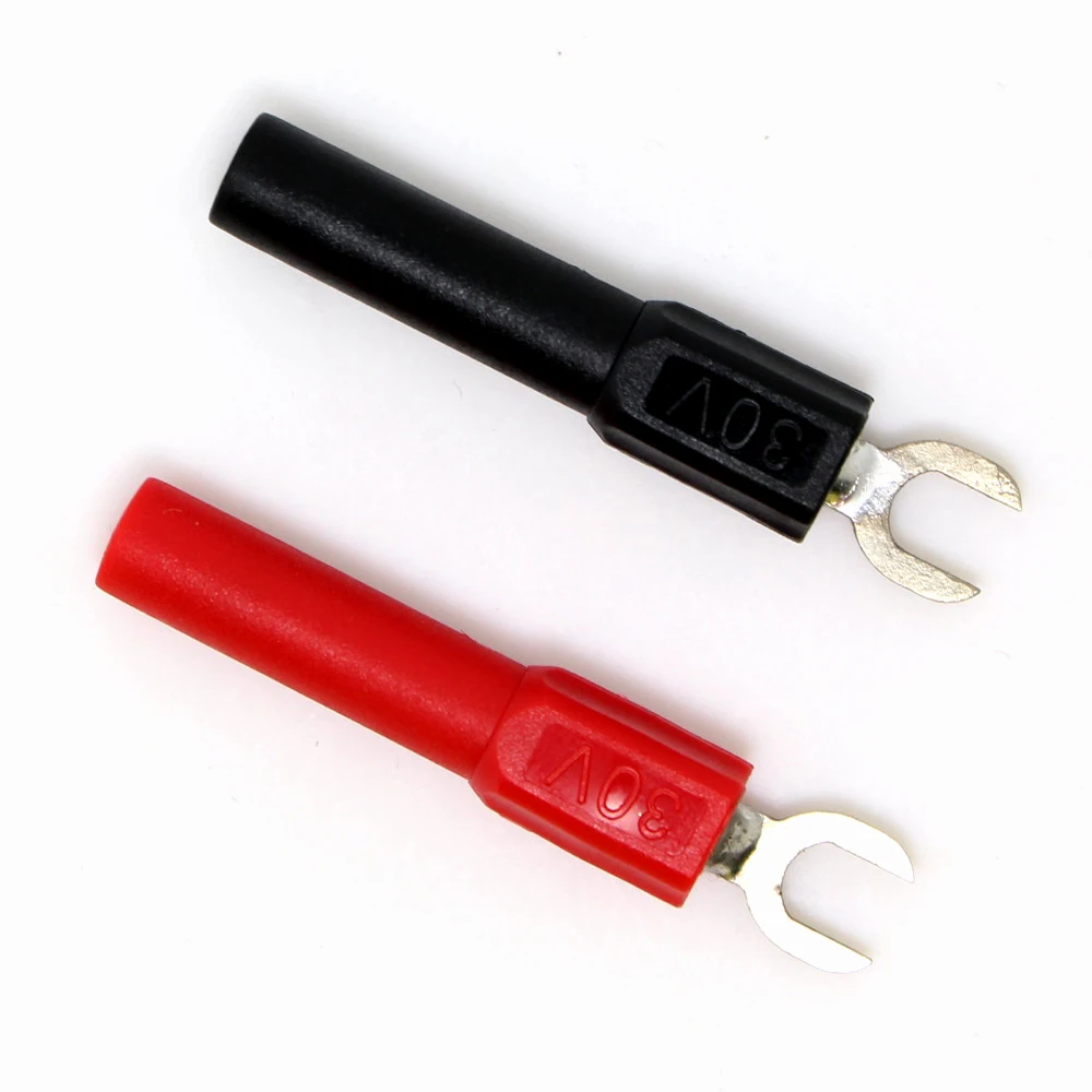 

CP450 10pcs 4mm Banana shrouded plug to Y fork Adaptor