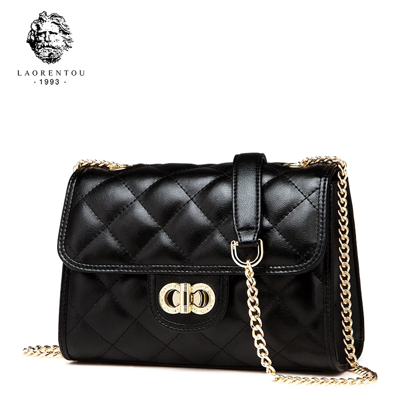 

LAORENTOU Women Leather Bag Crossbody Bags For Ladies Chain Bags Valentine's Day Present Women Shoulder Bag Gift for Girls