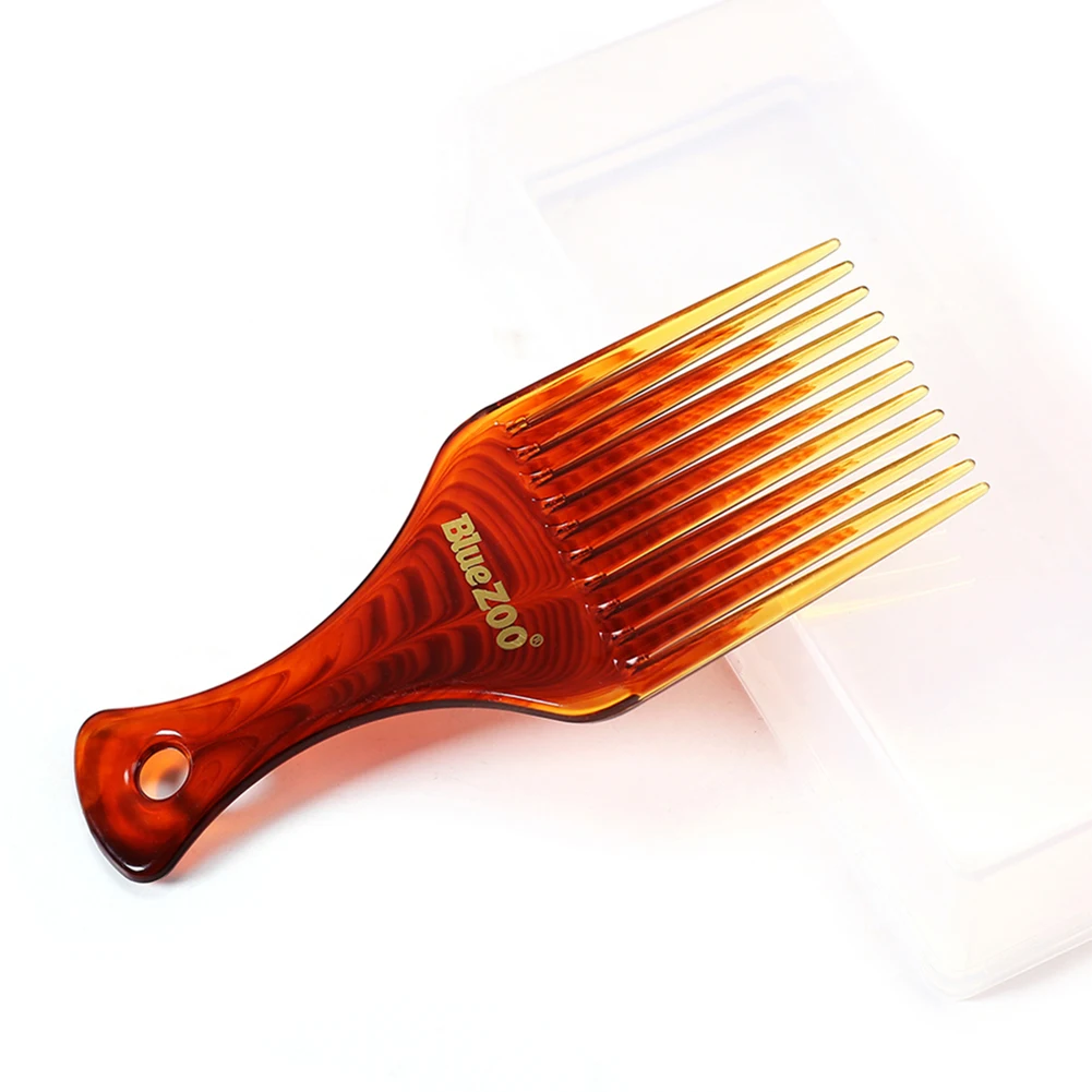

2 Colors New Style Afro Comb Curly Hair Brush Salon Hairdressing Styling Long Tooth Styling Pick Styling Accessory