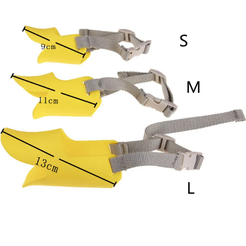 Ошейник для собак, мордочка для рта, силиконовая клюв утки маска, защитная маска намордник против лая, укусов, анти-намордники для собак, аксессуары для домашних животных