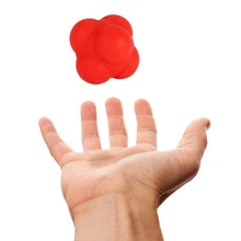 Новые красные удобные портативные рефлекторные тренировочные эластичные мячи для упражнений, мини тренировочные мячи, оборудование