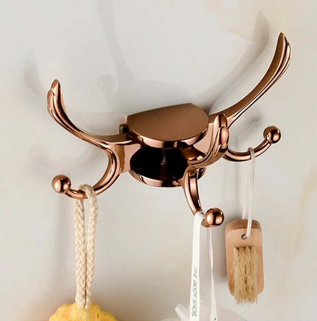 new arrival unique design rose gold bathroom robe hooks,coat hanger