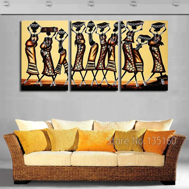 Abstract African Women Wall Art Painting On Canvas Vintage Figure Abstract African Women Wall Art Painting On Canvas Vintage Figure Print For Bedroom Home Decor