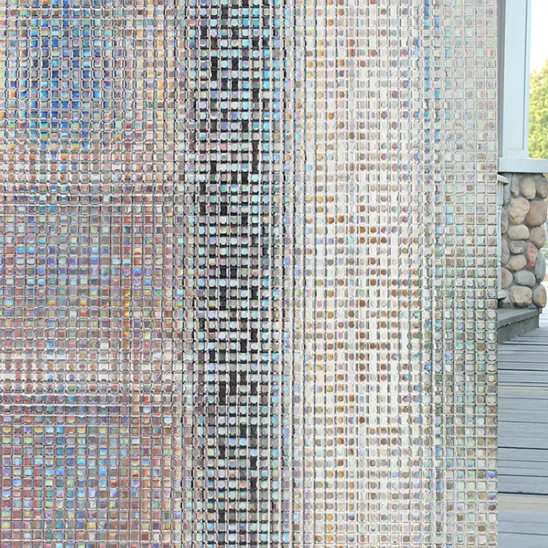 

Home Office Window Glass Door Privacy Films No-Glue New Modern 3D Static Decorative Film Window Stickers Size 45 x 100/200cm