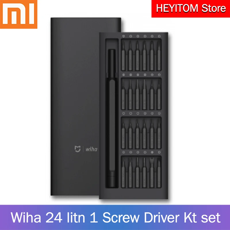 

Original mi Mijia Wiha daily use screwdriver kit 24 precision magnetic drill aluminum box screwdriver smart home repair tool