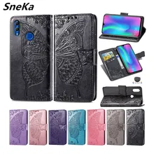 Leather Case For Huawei P Smart 2019 Case Honor 9 10 Lite Flip Wallet Silicon Back Cover For Huawei Enjoy 7S P Smart 3D Case Bag skinbox slim silicone 4people чехол для huawei p smart enjoy 7s transparent